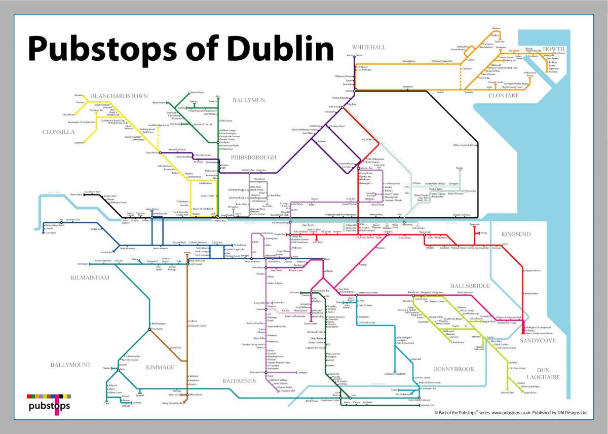 térkép Dublin söröző