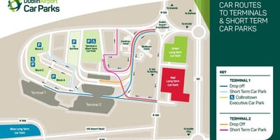Térkép Dublin airport 2. terminál