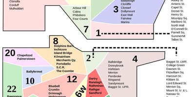 Dublin térkép irányítószám