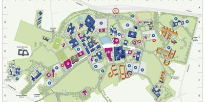Dublin középiskolai campus térkép