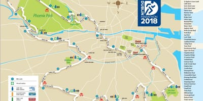 Dublin city marathon útvonal térkép