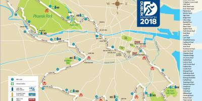 Dublin city marathon útvonal térkép
