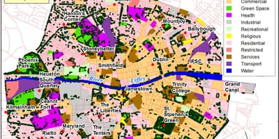 Dublin térkép zónák